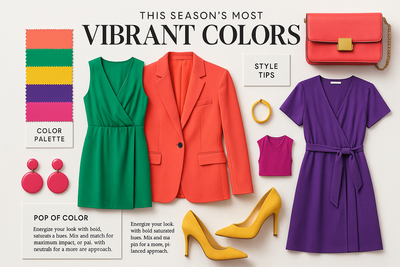Explore this season's most vibrant colors and learn how to incorporate them into your wardrobe.